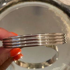 Silver cuff bracelet